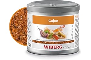 WIBERG Cajun – kreolskie przygotowanie przypraw z chili, kminkiem i subtelną nutą dymu – idealne do grillowania, mięsa, drobiu i owoców morza, 280 g