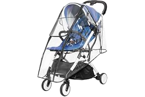 Bebe Style Universal Rain Cover for Pushchair, Transparent Stroller Rain Covers, Weather Shield for Buggy and Pram