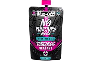 MUC OFF Muc-Off No Puncture MTB Hassle Tubeless Sealant, 80ml - Tubeless Tyre Sealant for Bicycle Puncture Repair - Durable Bike Tyre Sealant for Mountain Bikes