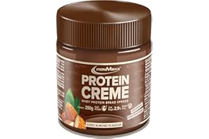 IronMaxx Crema Proteica - cioccolato mandorla 250g | crema spalmabile ricca di proteine | a basso contenuto di carboidrati e zuccheri adatto per un'alimentazione sana