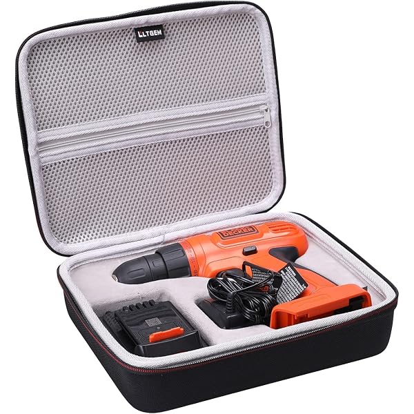 Hard Travel Case For BLACK+DECKER LDX120C Cordless Drill - Oxford Cloth Storage Bag For Drill & Accessories - View #5