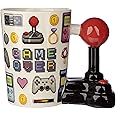 Puckator Pixel Decal Game Over Joystick Ceramic Shaped Handle Tea Coffee Mug Funny Home Accessories - Cute Gifts for Girlfriend - Large Mugs for Men Women Hot Drinks - Cups Presents Secret Santa Gift