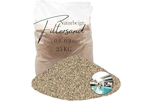 Aquagran 25 kg Filtersand 0,4-0,8 mm Quarzsand für Sandfilteranlage Poolfilter