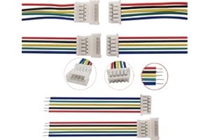 VUNIVERSUM 5 paia di micro JST 5 pin SH 1.25 1.25 mm maschio femmina con cavo da 15 cm 28 AWG PVC accoppiamento modellismo RC fai da te