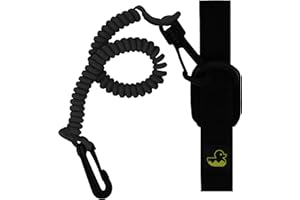 Survival Duck 1.8m Kayak Paddle Leash - Safety Accessories Holder, Tether for Paddle & Fishing Rod - Kayaking & Canoe