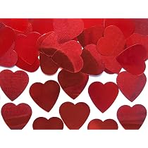 1300 Stück Herz-Konfetti Rot & Silber – Streudeko Für Hochzeit, Valentinstag, Jubiläum | 70g PVC