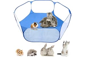 MAIKEHIGH Foldable Pet Puppy Playpen Cage Play Tent Outdoor Indoor Fence for Guinea Pig, Rabbits, Hamster, Chinchillas and Hedgehogs