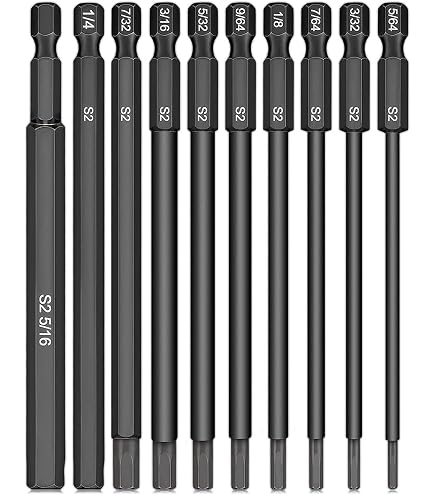 KS Tools 911.3572 Innensechskant-Bit | 1/4" Antrieb, 25 Mm Länge, 5/32" Größe | Vernickelt