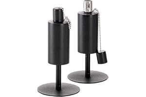 Hussala Bologna Fiaccole per Esterno, fiaccole giardinio, fiaccole a Olio, Acciaio Inox (Lunghezza: 24 cm), Nero