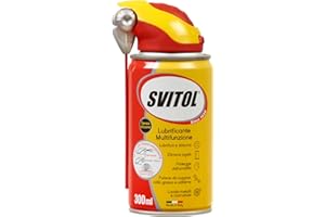 SVITOL Olio Lubrificante, Sblocca, Deterge e Protegge le Superfici Metalliche in Casa, Auto, Fai da Te, Valvola Erogatrice a 360°, 300Ml