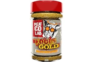 Angus & Oink | Fools Gold BBQ Rub - Deep Sweet Umami Heat | Perfect for Ribs, Butts & Chicken | The Best Gluten Free Authentic Rub for any BBQ | 230g