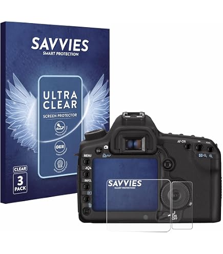Pellicola In Vetro Temperato + Cover Per Schermo LCD Superiore Canon 1DX Mark II E III