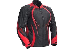 Juicy Trendz® Damen Motorradjacke Frauen Textil Wasserdicht Motorradjacke Mit Protektoren