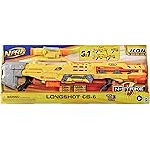 Nerf N-Strike Icon Series - Longshot CS-6 Foam 3-in-1 Blaster + 12 Official Nerf Elite Icon Darts - 8+ Years - E8886EU50
