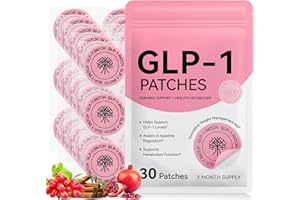 CHENYAYUN GLP-1 Patches with L Glutamine, Berberine, Chromium, Pomegranate and Cinnamon, Fit for All Parts of Body, Easy to Use & Travel Size|30 Count