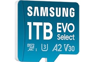 EVO Select (2024) microSD-kort + SD-adapter, , MB-ME1T0SA/EU | UHS-I U3, 4K UHD, Full HD, läshastighet 160 MB/s, smarttelefoner, , bärbara datorer