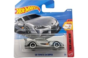 Hot Wheels – '20 Toyota GR Supra – Then and Now 6/10 – JJK04 – kort kort – silver – JDM sportbil – licensmodell – Mattel 2026