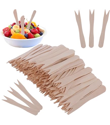 BALSAT Lot De 1000 Mini Fourchettes Jetables Colorées – Compostables Et Biodégradables 8,5 Cm, Idéales Pour Frites, Apéros Et Événements