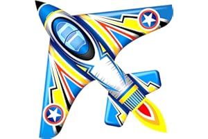 SGFTRE Aeroplane Kite for Children and Adults - Easy to Fly Design and Handles.Durable Outdoor Sports Models for Stable Flight in Beach Parks,outdoor kites