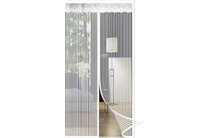 GOUER Magnetica per Zanzariera 95x205cm Anti Insetti Zanzariera Letto Totalmente Magnetica Camerette per Bambini, Bianco A