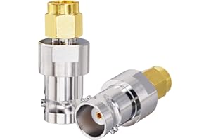 YILIANDUO 2 Piece SMA a BNC Adattatore SMA Maschio a BNC Femmina con Nebbia Salina Test Ambientale Spina per Radio Bidirezionale BaoFeng UV-5R FD-880 HAM Radio Antenna Sistemi di Telecamere