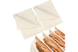 NTGRTY 2 paños de pasta de lino para panadería, 50 x 35 cm, para panadería, panadería, por metros, para panadería, pan, hornear, accesorios para masa, baguette y hornear