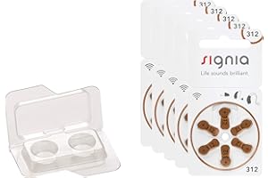 wns-emg-world Big Box Pack Siemens Signia Typ 312 Hörgerätebatterie Zinc Air PR41 ZL3, 30 Stück