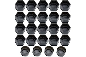 For Feegow 24pcs 22mm Tyre Nut Covers For Vauxhall Insignia Locking Cap Grey