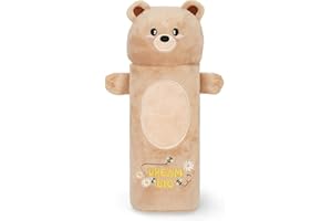 Legami - Astuccio Super Soft, Astuccio soffice, Tema Teddy bear, Cartoncino con Disegno da colorare incluso, 100% Poliestere, Super Soft Pencil Case.