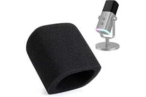 Pop ochrona przed wiatrem do mikrofonu AM8, ochrona przed wiatrem, filtr pop, kompatybilny z mikrofonem Fifine AM8, tłumi hałas S i T, chroni przed kurzem i śliną YOUSHARES