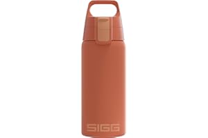 SIGG - Botella de Agua Aislada - Shield Therm - Apta para Bebidas Carbonatadas - A Prueba de Fugas - Apta para Lavavajillas - Libre de BPA - Acero Inoxidable 90% Reciclado - 0,5L / 0,75L / 1L