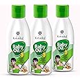 Kottakkal ayurveda® Baby Oil - 100 ml, Herbal Baby Massage Oil From Virgin Coconut Oil (Pack of 3) | No Mineral, No Paraben | 100% Natural