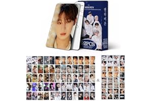 SCISSH Enhypen Kpop Lot de 92 mini cartes de vœux, 60 cartes postales et 32 autocollants (-YOU bleu)