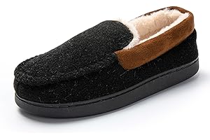 JOMIX Charentaises Homme Chaussons Homme Hiver Douce et Chaud pour Maison