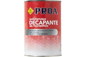 QUITAPINTURAS DECAPANTE EN GEL. Elimina pinturas y barnices sin esfuerzo. PROA 1 LITRO, Incoloro