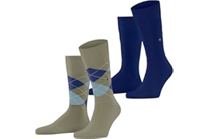Burlington Everyday Argyle Mix 2-Pack Socken Blickdicht Baumwolle