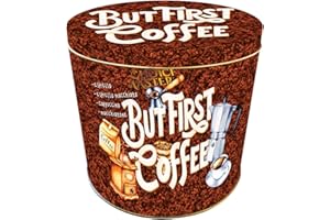 SYNC'T Panettone - Gran Ducale Italia Original Classic Panettone | Premium Traditional Italian Christmas Cake Gift Tin | Panettone Xmas New Years Eve Tea Time Cake 1kg - But First Coffee Tin