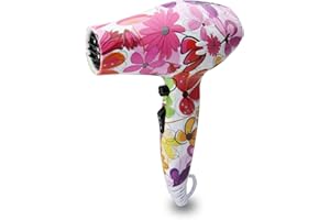 Secador de cabello LIM HAIR WR 3.0 para viaje, gimnasio o para cada día. 1200 W, boquilla, difusor y bolsa incluida. Tamaño reducido mini. Secador o W'21 PACK (FLORES, SECADOR)