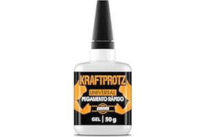 ARKA Superpegamento Gel Extra Fuerte – KRAFTPROTZ 50 g XXL con Punta Anti-Secado – Transparente, sin Goteo, Resistente al Agua y Calor – para plástico, Madera, Metal, Vidrio, Cuero y Bricolaje