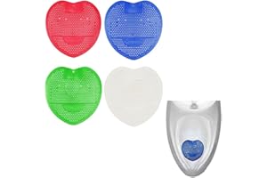 GNAUMORE Pack of 4 Urinal Sieves, Splash Guards, Urinal Inserts, Pissoir Inserts, Urinal Sieve Odour Remover, Fresh, Urinal Sieve with Fragrance, for Any Urinal or Pissoir