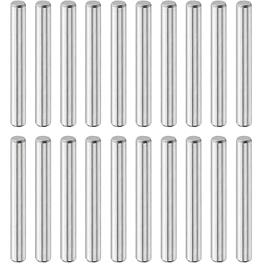 QUARKZMAN 10 stuks 8 mm x 30 mm houten stiften, cilindrische pennen van