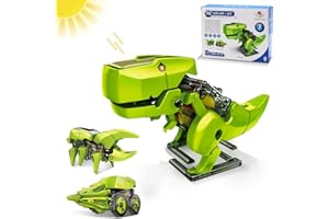 Hot Bee Jouets Dinosaures pour garçons et Filles, Jouet Robot Solaire 3 en 1, Jouets STEM de 8, 9, 10 Ans