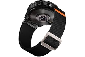 Laffav Kompatibel mit Garmin Fenix 6 Pro Armband/Fenix 6/Fenix 5/Fenix 7 Pro/Fenix 7 Armband, Nylon Elastisch QuickFit 22mm Ersatz Armband für Garmin Instinct/Epix Gen 2 47mm/Forerunner 965/955