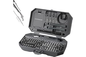 ‎JAKEMY Feinmechaniker Schraubendreher Set, JAKEMY 164 in 1 Reparatur Werkzeug Set, Schraubenzieher Magnetisch T5 T6 Torx Schraubendreher für Telefon/Brille/Laptop/Uhr/Kamera/Spielzeug/RC Car/Konsole