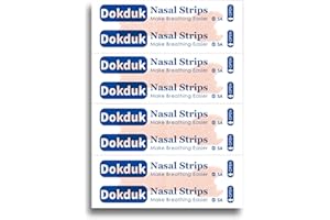 DOKDUK Cerotti Nasali, 60 pezzi Cerotti Nasali -Medium, Nasali Antirussamento Contro il Russareper una Migliore Respirazione, Sonno
