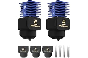 BIQU 2 piezas Panda Juicer 0,4 mm estándar Flow Hardened Steel Hotend Kit, solo compatible con impresoras 3D de Bambu-Lab A1/A1, cabezal de impresión rápido (3 calcetines de silicona)