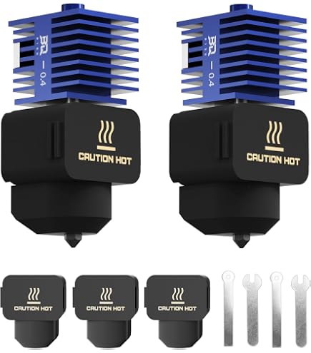 Produktbild von DUROZZLE Ruby Hotend Combo Für Bambu Lab P1P/P1S – Keramik-Heizer, Thermistor, 0,4 & 0,6 Mm Düsen, Bis 500 °C