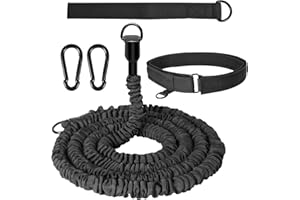 Tundwhite Swim Training Guinzaglio Cintura di Allenamento 2,5 – 7,5 m per il Nuoto Fascia di Resistenza per il Nuoto Tether per il Nuoto in Piscina Swim Trainer