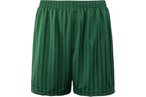 Hiffy Kids Unisex Shadow Stripe Gym Sports Games School PE Shorts Age 2-13 Years