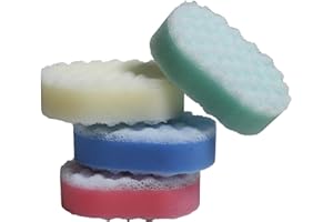 ZENOVA X LTD Exfoliating Bath Sponge for Adults and Kids – Pack of 12 Massage Sponges for Men and Women, Perfect for Body Scrubbing in The Shower (Multi Colour Exfoliating Bath Sponges)